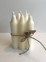 Natural Wax Ivory Candles by Casa Verde